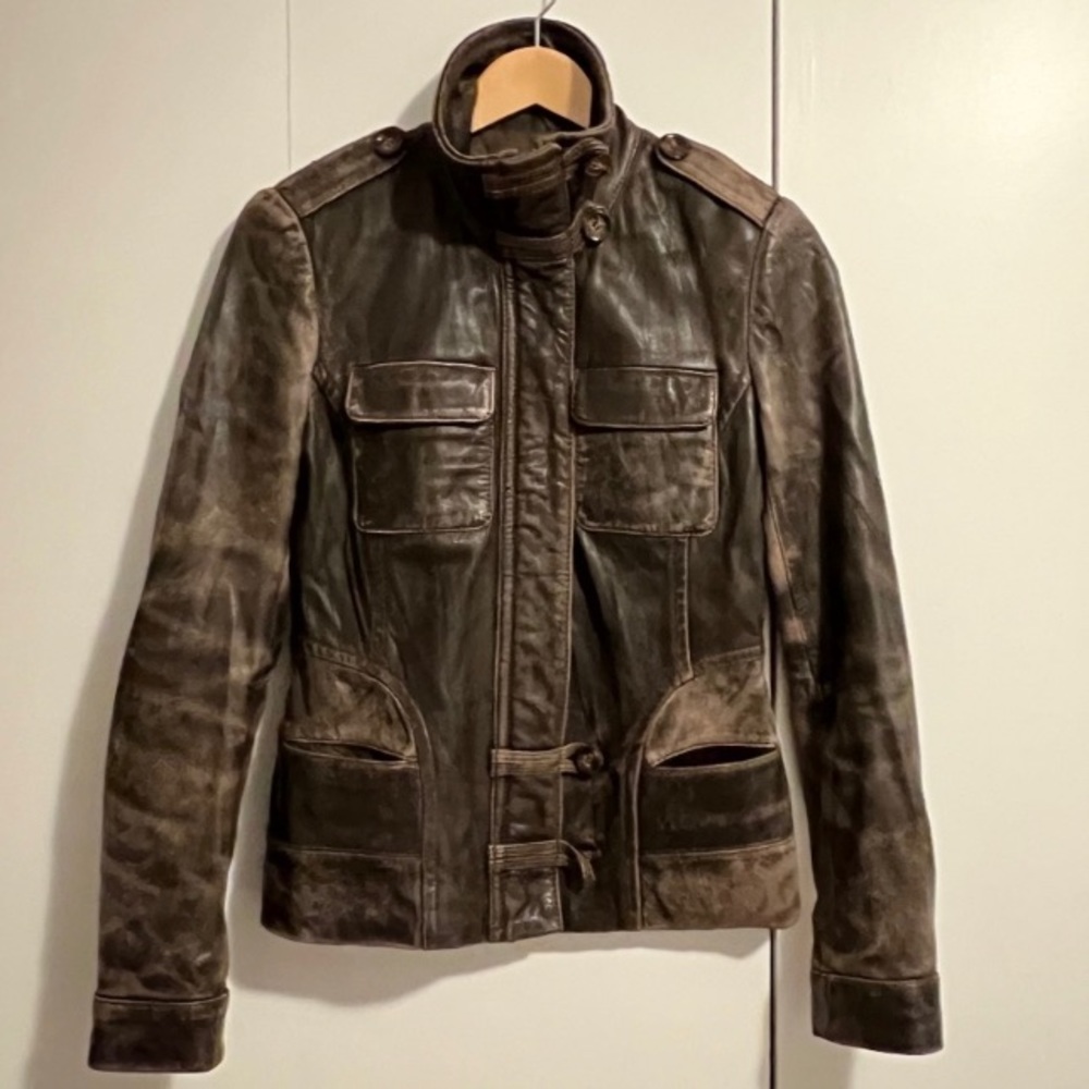 Danier Ladies Brown Leather Jacket